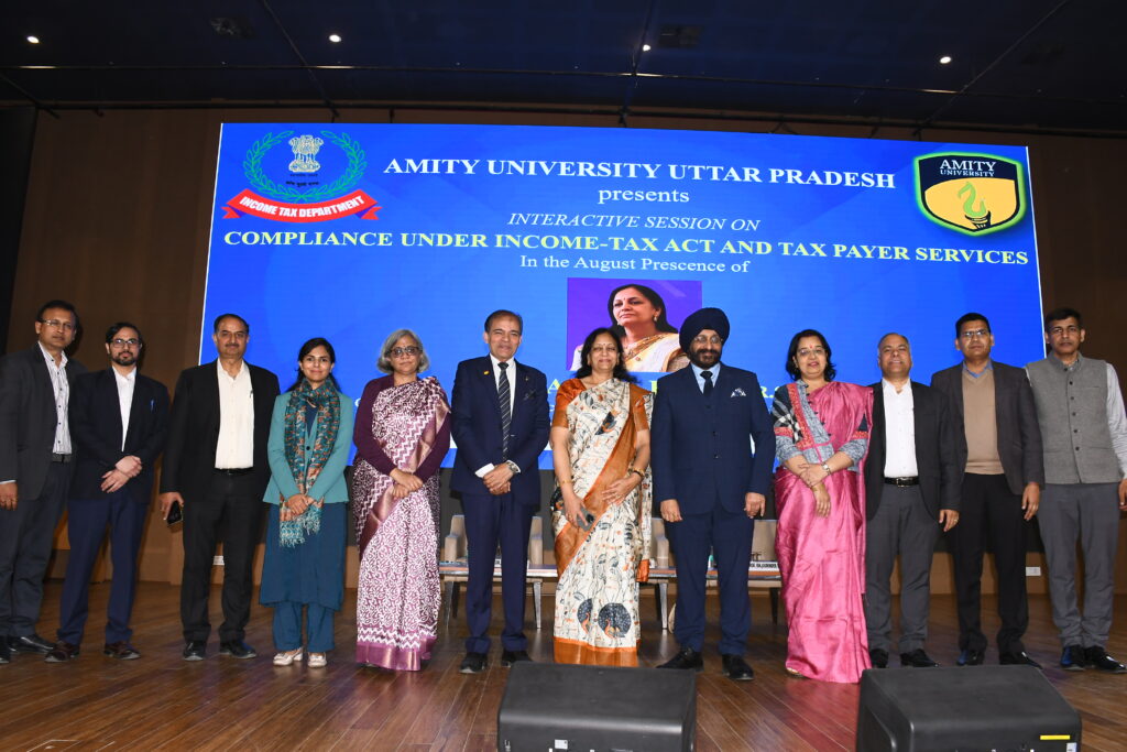 Senior Income Tax Officials sensitize the faculty and students of Amity about the New Income Tax Act-2025, reforms and provisions

